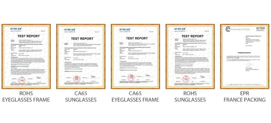 Spexpick eyewear certification